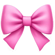 Pink bow sticker
