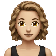 White girl with tattoos and brown hair sticker