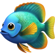 Tropical fish sticker