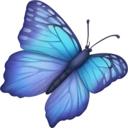 Mariposa azul sticker