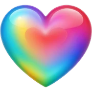 Cœur multicolore  sticker