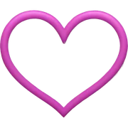 Heart outline sticker