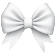 white bow sticker