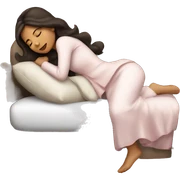 Coquette brunette girl sleeping  sticker