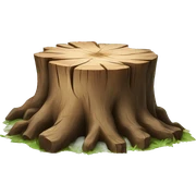 tree stump sticker