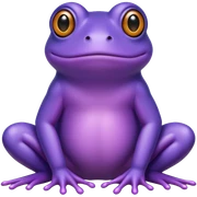 Frog purple sticker
