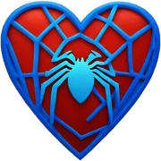 spiderman heart  sticker