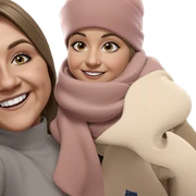 smiling girls in hats sticker