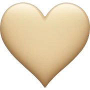 Beige Heart  sticker