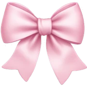 light pink bow  sticker