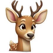 Cute deer sticker