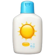 Sunscreen bottle sticker