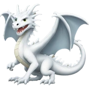 white dragon  sticker