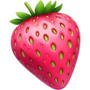 pink strawberry  sticker