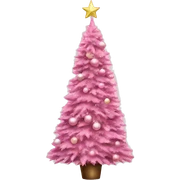 christmas tree pink sticker