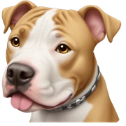 Pit bull dog sticker