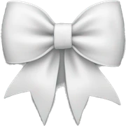 White bow sticker
