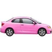 Pink car sticker