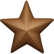 brown star sticker