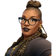 girl with jewelry and glasses sticker