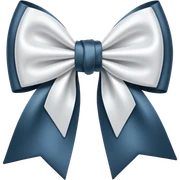 White bow sticker