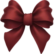 dark red bow sticker