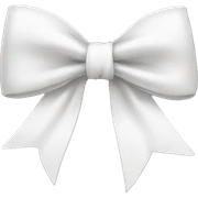 white bow sticker