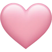 light pink heart  sticker