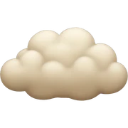 Beige cloud sticker