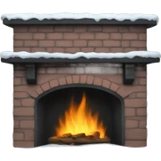 Winter blackFirePlace sticker