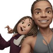 happy girl and boy together sticker