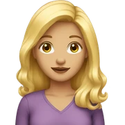 blonde girl  sticker