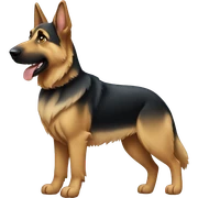 German shepherd standing sticker