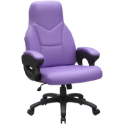 Gaming roller chair in the color lavender purple sticker