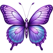 Purple butterfly  sticker