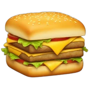 square cheeseburger sticker