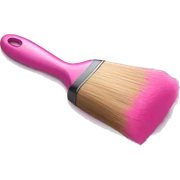 pink brush sticker
