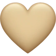 Beige heart sticker