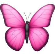 pink butterfly sticker