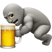 crawling to beer sticker