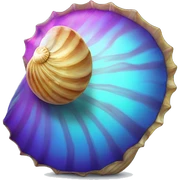Shell with disco ball  sticker