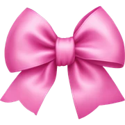 Pink bow sticker