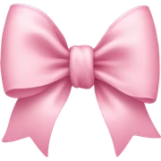 Light pink bow sticker