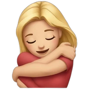 Hug girl sticker