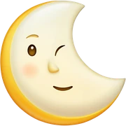 Half moon  sticker