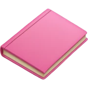 pink book sticker