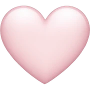 light pink heart sticker