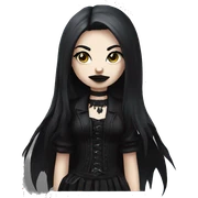 goth girl  sticker