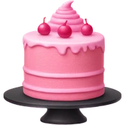 Pink cake sticker