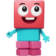 Numberblocks 6 sticker